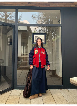 embroidery baseball jacket