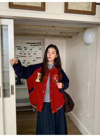 embroidery baseball jacket