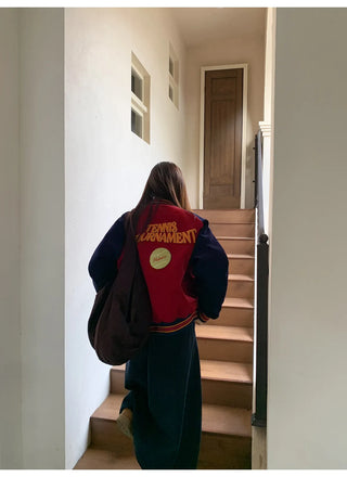 embroidery baseball jacket