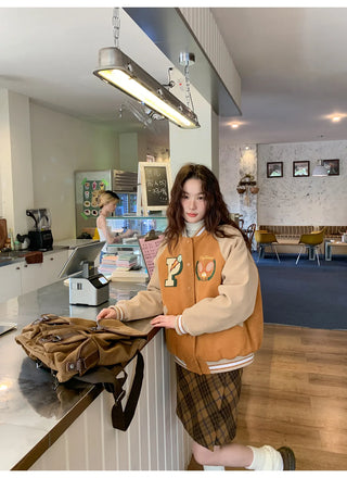 embroidery baseball jacket