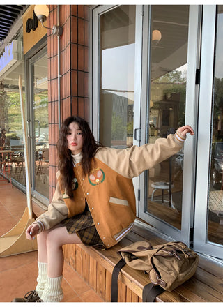 embroidery baseball jacket