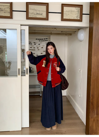 embroidery baseball jacket