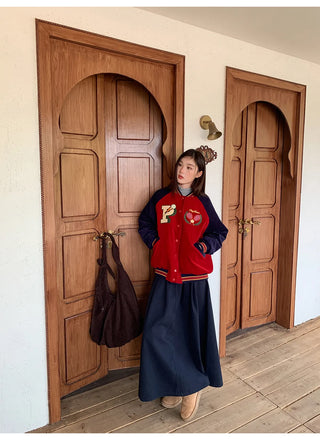 embroidery baseball jacket