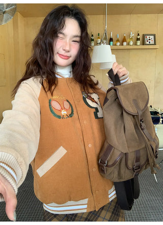 embroidery baseball jacket