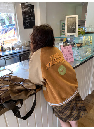 embroidery baseball jacket