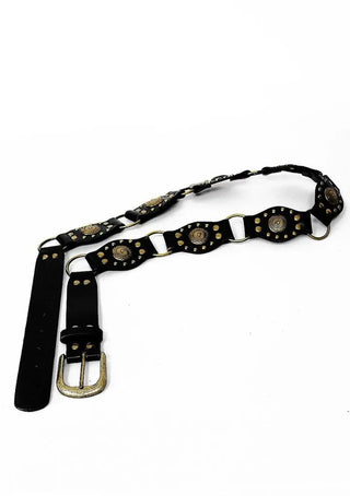 Wrap Velcro Vintage Ching Brown Belt