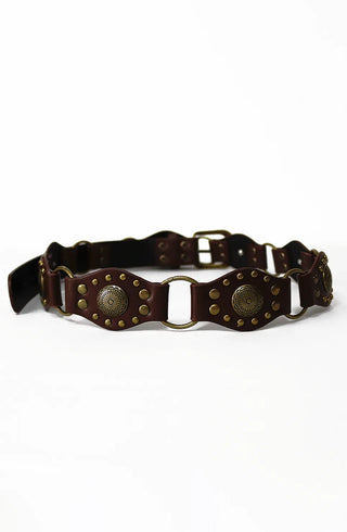 Wrap Velcro Vintage Ching Brown Belt