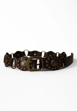 Wrap Velcro Vintage Ching Brown Belt