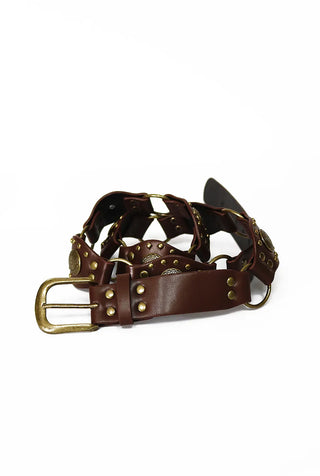 Wrap Velcro Vintage Ching Brown Belt