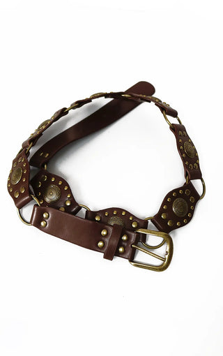 Wrap Velcro Vintage Ching Brown Belt
