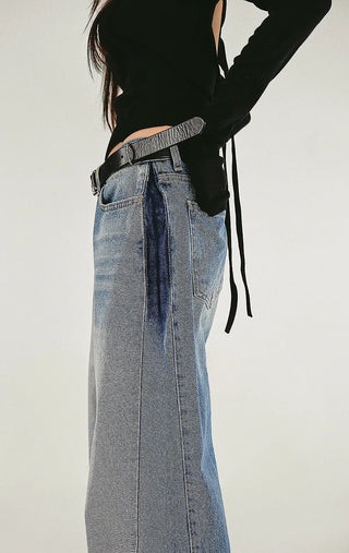 Sensual fleece base soft round U-neck long-sleeved basic tee