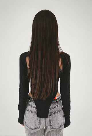 Double Stud Eyelet Buckle Slim Belt