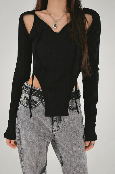 Double Stud Eyelet Buckle Slim Belt