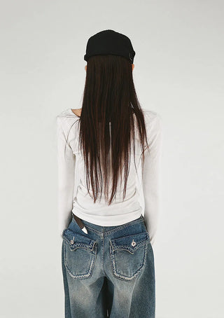 Pepper Shoulder Cutout String Slit Golf Tee