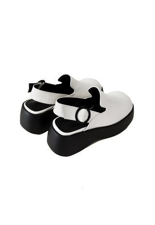 PLATFORM ROPPER BUCKLE PUFF SANDLE