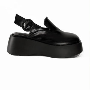 PLATFORM ROPPER BUCKLE PUFF SANDLE