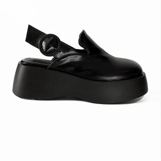 PLATFORM ROPPER BUCKLE PUFF SANDLE