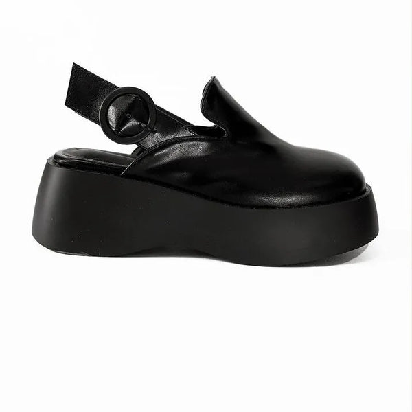 PLATFORM ROPPER BUCKLE PUFF SANDLE