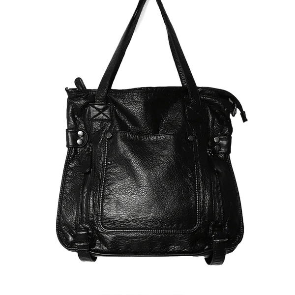 TORI TWO WAY LEATHER SHOULDER BIG BAG