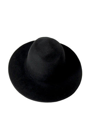 100% WOOL BLACK FEDORA