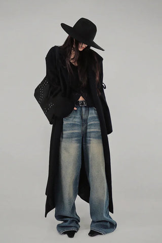 100% WOOL BLACK FEDORA