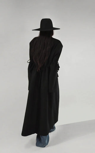 100% WOOL BLACK FEDORA