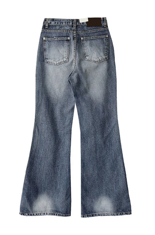 PURE CAT SEMI WIDE BOOTCUT DENIM PANTS