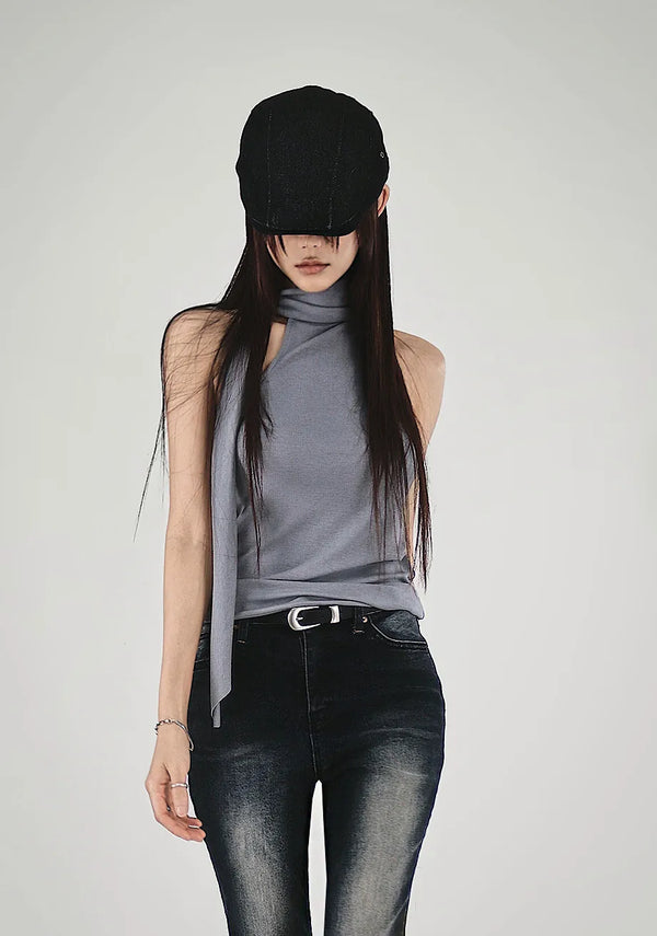 DENIM CUT BUCKLE HUNTINGCAP