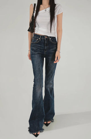 Benher One-Off Shoulder Unbal Buckle Sleeveless T-Shirt