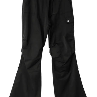 Ringdy Low Shirring Semi-Bootcut Banding Cargo Pants