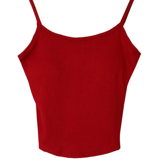 LARA CAP U-NECK BACKLESS CROPPED SLEEVELESS TOP Cropped sleeveless top