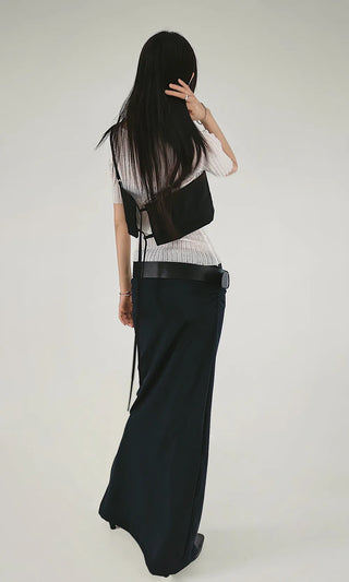 ER BUSTIER BACK EYELET LAYERED VEST