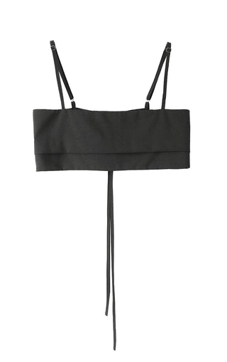 ER BUSTIER BACK EYELET LAYERED VEST