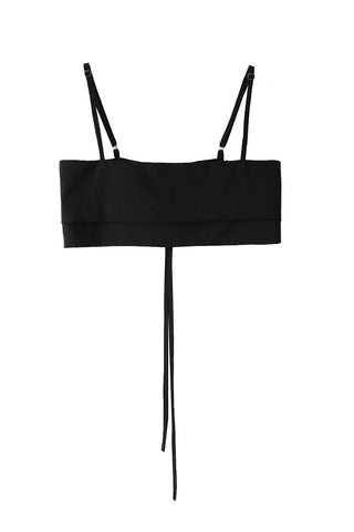 ER BUSTIER BACK EYELET LAYERED VEST