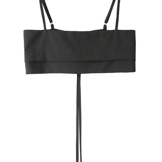 ER BUSTIER BACK EYELET LAYERED VEST