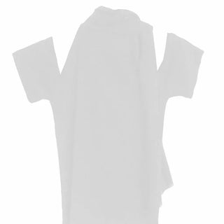 KAI LINEN LOOSE FIT UNBAL SCARF OFF-SHOULDER T