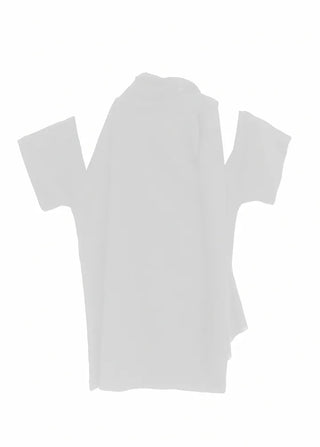 KAI LINEN LOOSE FIT UNBAL SCARF OFF-SHOULDER T