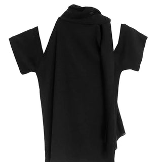 KAI LINEN LOOSE FIT UNBAL SCARF OFF-SHOULDER T