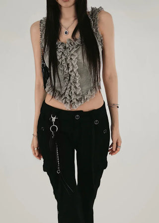 MADE CHAIN LEATHER WEAVING KEYRING