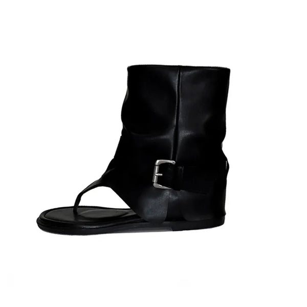 Folding Flip Buckle Warmer Middle Boots