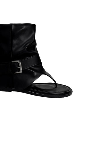 Folding Flip Buckle Warmer Middle Boots