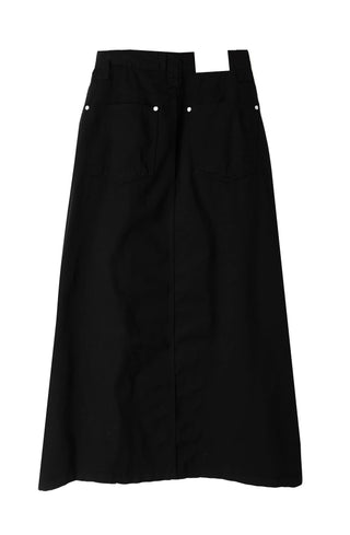 MUMU DOUBLE SNAP PINTUCK LONG SKIRT