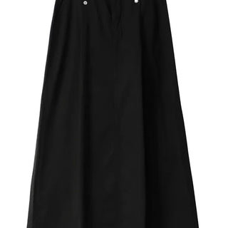 MUMU DOUBLE SNAP PINTUCK LONG SKIRT