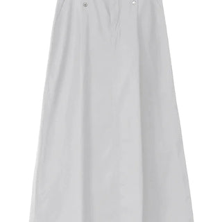 MUMU DOUBLE SNAP PINTUCK LONG SKIRT