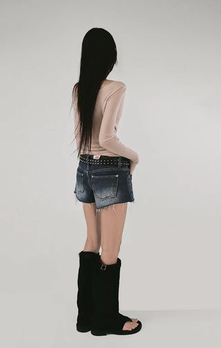 Ballet Soft Loose-Fit Drape Long-Sleeved T-Shirt