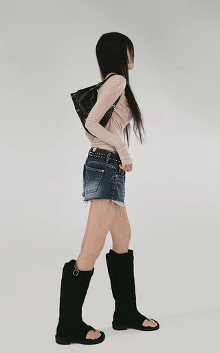 Ballet Soft Loose-Fit Drape Long-Sleeved T-Shirt