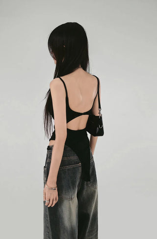 BOOM BODY SUIT BACK HOLE SLEEVELESS