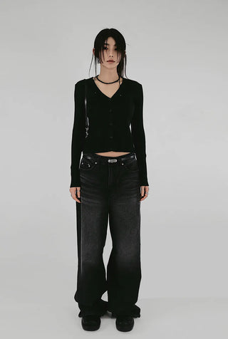 DETT SOFT V-NECK KNIT CARDIGAN