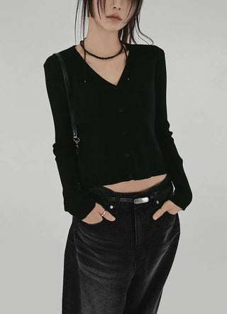 DETT SOFT V-NECK KNIT CARDIGAN