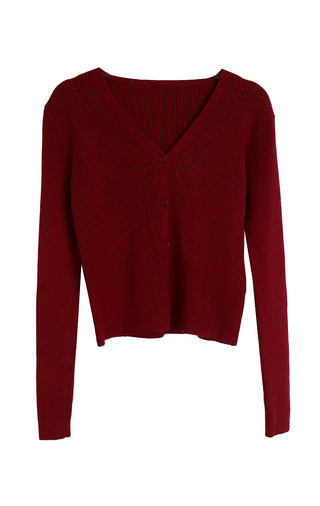 DETT SOFT V-NECK KNIT CARDIGAN